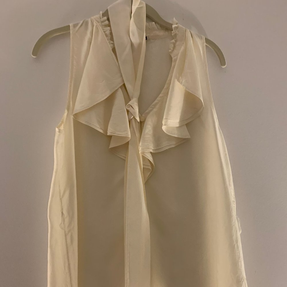 silk sleeveless blouse BR